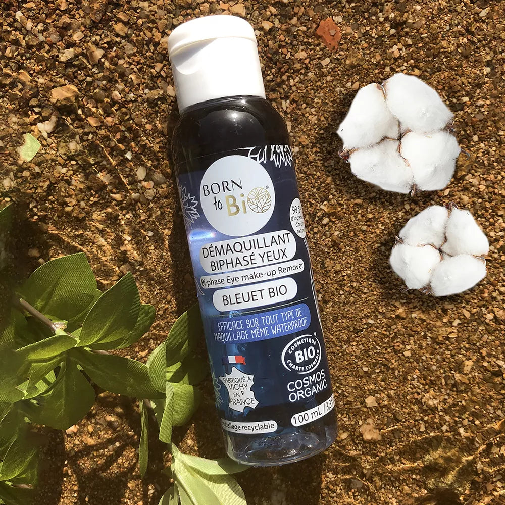 Démaquillant yeux biphasé waterproof à la fleur de bleuet - Certifié biologique