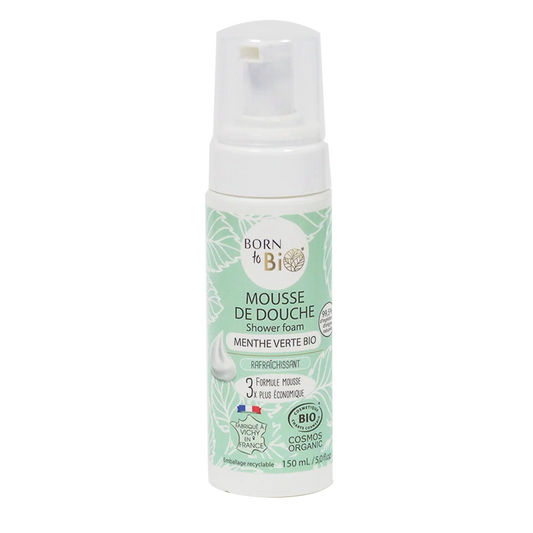 Mousse de douche à la menthe verte - Certifiée biologique